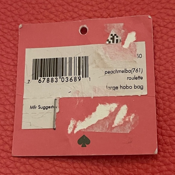 Kate Spade Roulette Large Hobo Bag in Peach Melba - Picture 6 of 6